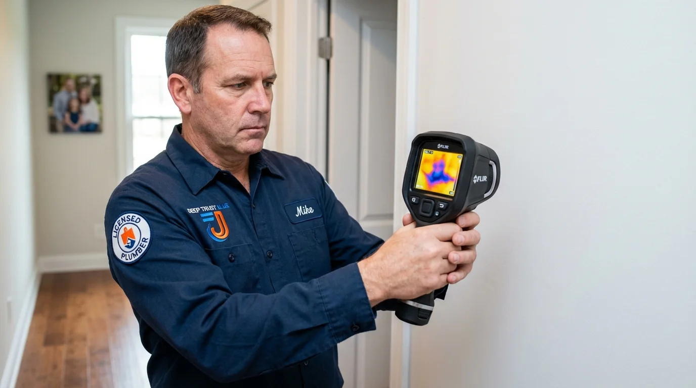 Thermal imaging leak detection by Johns Plumbing LLC in Otterbein